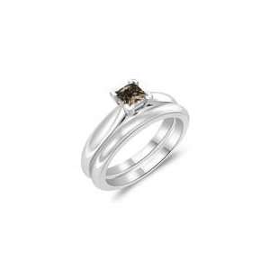  0.33 Cts Brown Diamond Solitaire Engagement & Wedding Ring 