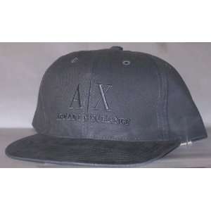 Armani Exchange Vintage Gray Strap Back Hat Cap