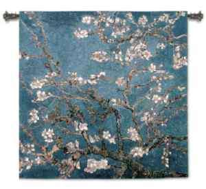 VAN GOGH FLORAL BLOSSOMS ART TAPESTRY WALL HANGING SM  