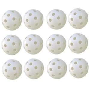  Jugs Bulldog White Pickleballs Dozen