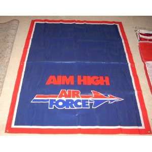 AIM HIGH United States Air Force 72 x 55 Banner Flag 100% Nylon with 