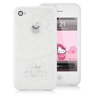   Hello Kitty Pattern TPU Gel Case For iPhone 4 (AT&T Only) WHITE