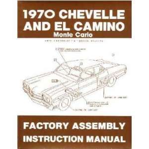   CHEVROLET CHEVELLE EL CAMINO Assembly Manual Book: Everything Else