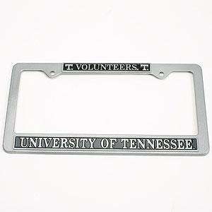 Tennessee Metal License Plate Frame   Pewter Look Design  