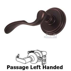  Passage paddle left handed lever with stepped rosette in 