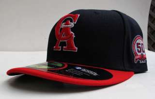 Anaheim Angels Classic Logo 50th Anniversary All Sz Cap  