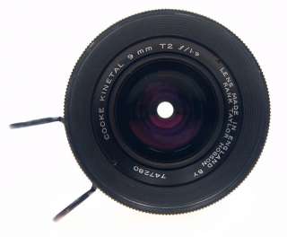 ARRIFLEX KINETAL f1.9 COOKE 9mm TAYLOR HOBSON T2 LENS  