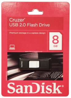 GENUINE RETAIL SANDISK CRUZER 8GB USB 2.0 FLASH DRIVE  