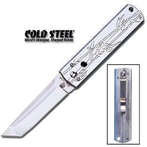  Cold Steel Folding Knife Triple Edge Tanto: Sports 