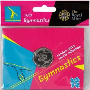   London 2012 Sports Collection Gymnastics 50p Coin: Sports & Outdoors