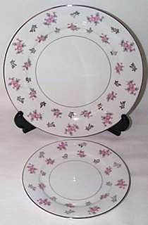 1950s (2) pc Noritake China ANITA PATTERN Dinner Plate/Salad Plate 