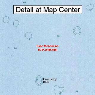  USGS Topographic Quadrangle Map   Cape Mendocino 