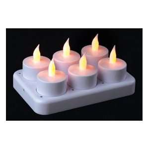  Rechargeable Tea Light Candles (Set of 6)