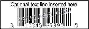 1000 Custom Printed UPC Bar code Number Label Stickers  