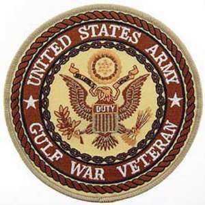  U.S. Army Gulf War Veteran Patch Brown 5 Patio, Lawn 
