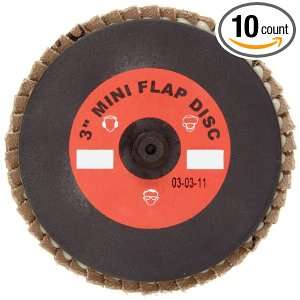 Merit Mini Powerflex Abrasive Flap Disc, Type 27, Plastic Thread Quick 