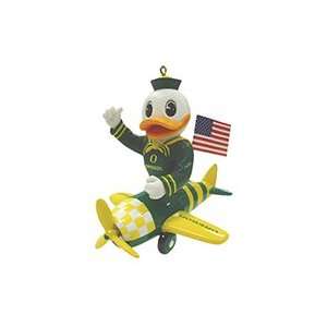    Oregon Ducks NCAA Mascot Airplane Resin Ornament