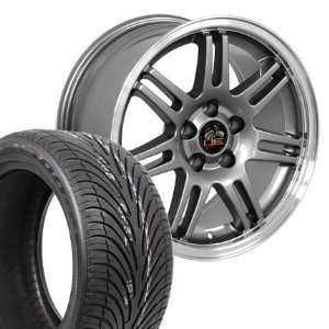   Anniversary Deep Dish Style Wheels Tires  Gunmetal 17x9: Automotive