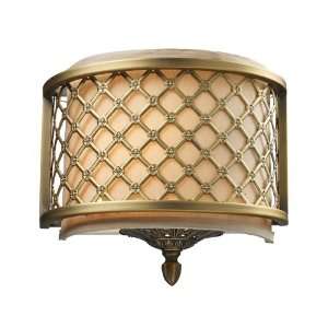  Chester 1 Light Sconce in Brushed Antique Brass W:10 H:10 