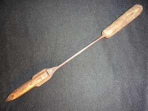 Antique Wood Handle, Copper Head Soldering Iron, Antique Tool  
