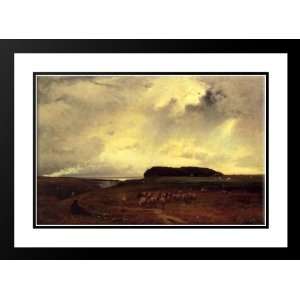  Inness, George 40x28 Framed and Double Matted The Storm 