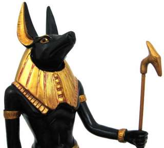 Egyptian God Anubis Statue Deity Jackal Figurine  