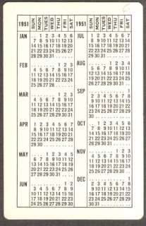 Erie Railroad GM EMD Diesel locomotive pocket calendar 1951  