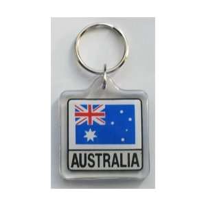  Australia   Country Lucite Key Ring: Patio, Lawn & Garden