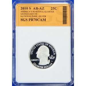  2010 S Silver Grand Canyon Proof Quarter SGS Graded 