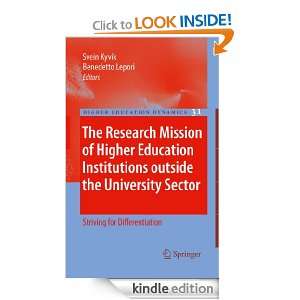 The Research Mission of Higher Education Institutions outside the 