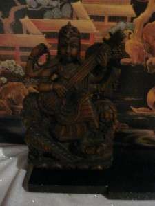 Antique Wood Carved Napali Shiva The Destroyer