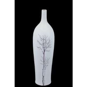  Urban Trends White Ceramic Vase I in Fall Season Tree 