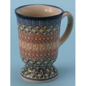 Polish Pottery 8 oz. Pedestal Mug 