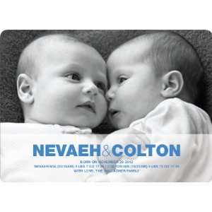  Cradle Talk Twin Photo Birth Announcements: Health 