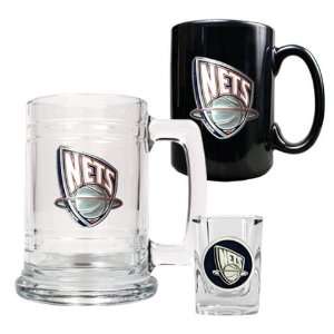    New Jersey Nets Mugs & Shot Glass Gift Set