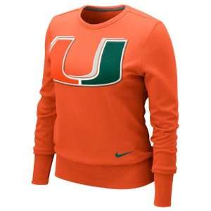  Miami Hurricanes Womens Nike Orange Heather Long Sleeve 