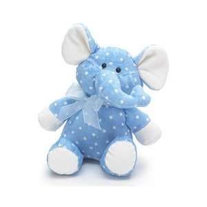  Blue & White Elephant Plush Dots Ribbon Fabric 8 Toys 