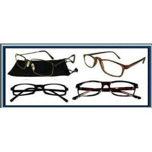 Reading Glasses Wholesale 4 Reader Brown, Black Plastic Frame Assorted 