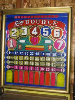BALLY LUCKY DOUBLE HORSE RACING PAY OUT PINBALL MACHINE  