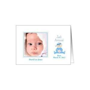  Baby Boy Birth Announcement Photo Cards Customizable Text 