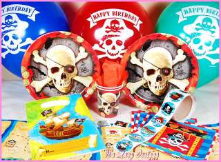 Arrgh! A great Pirate birthday party supplies set. Ahoy Mates!