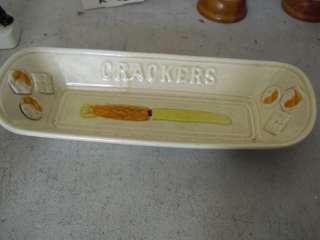 Unique Vintage Los Angeles Potteries #49 Cracker Tray  