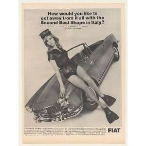  1966 Fiat 1500 Spider Scuba Lady Best Shape in Italy Print 