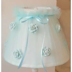  Sea Blue Tulle Lamp Shade with Roses: Home Improvement
