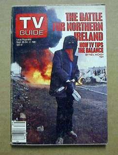 1981 Sept 26 TV GUIDE Battle For Northern Ireland  