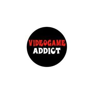  VIDEOGAME ADDICT Pinback Button 1.25 Pin / Badge Video 