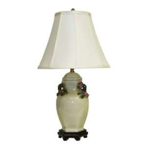  Elegant White Crackle Hex Table Lamp: Home Improvement
