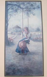 Description Glynda Turley Vintage Park Lady in Swing Print Picture