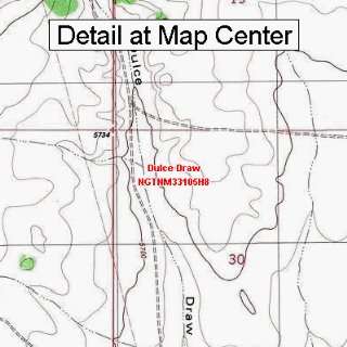  USGS Topographic Quadrangle Map   Dulce Draw, New Mexico 