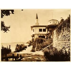  1932 Balchik Palace Castle Architecture Photogravure 